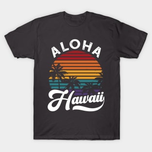 Aloha Hawaii T-Shirt Retro Vintage Sunset T-Shirt